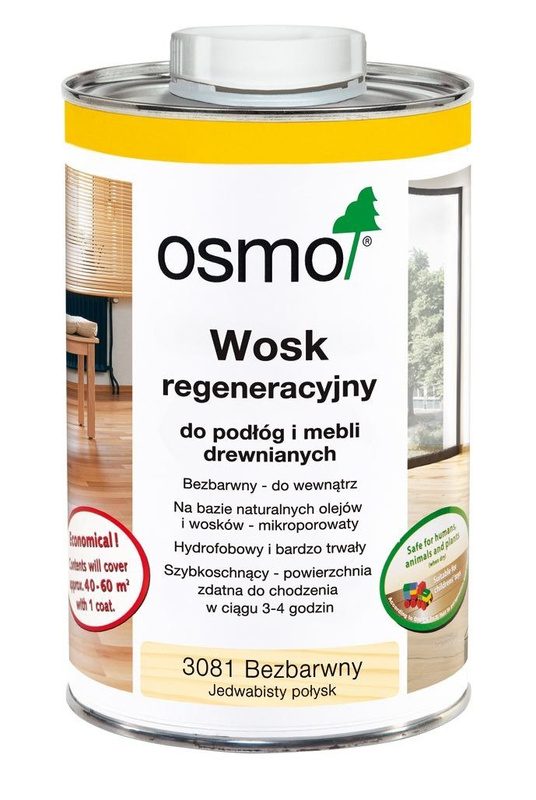 OSMO Wosk Regeneracyjny BEZBARWNY POŁYSK 3081 10L